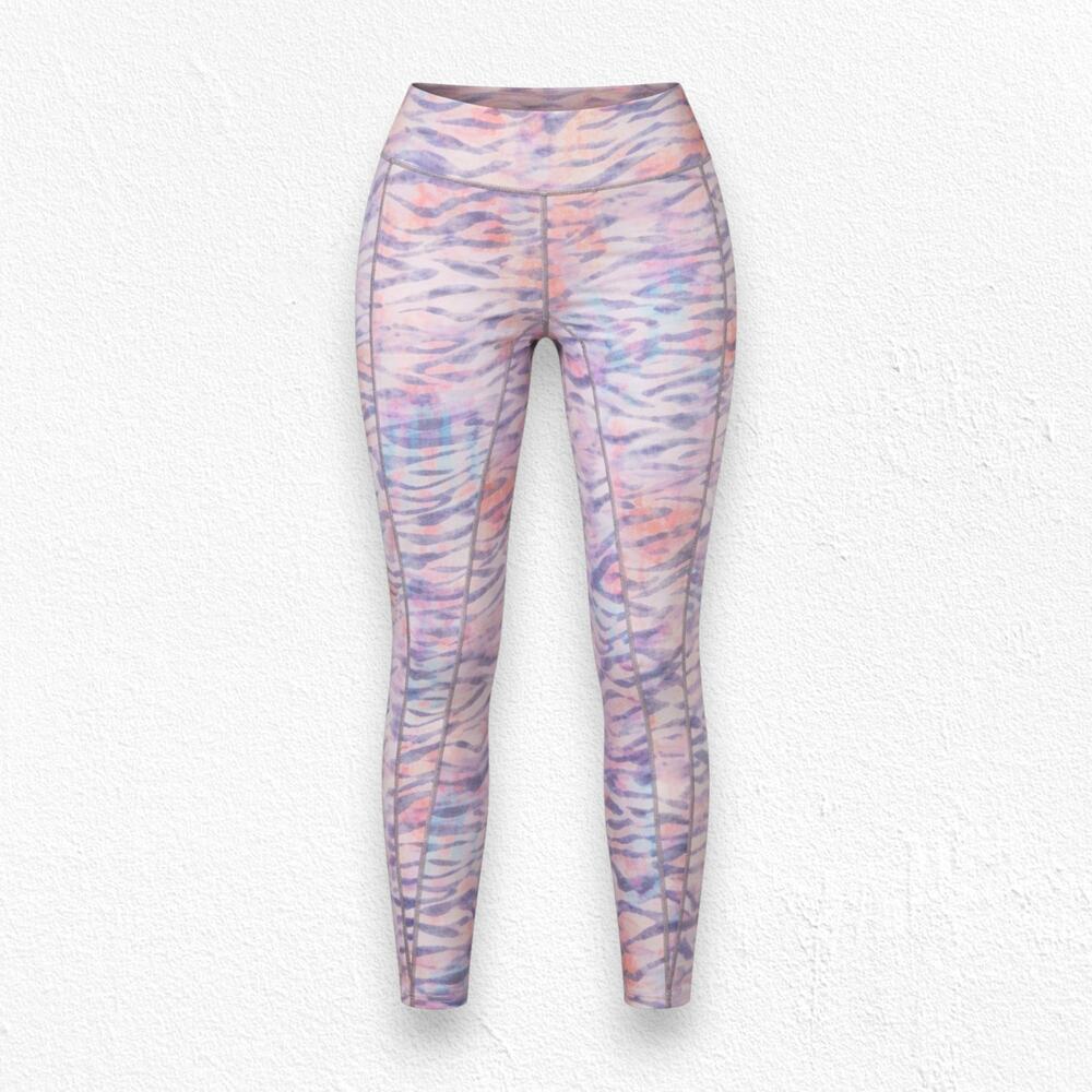Free People Movement Beat The Heat Tiger Print Reversible Leggings Size Medium